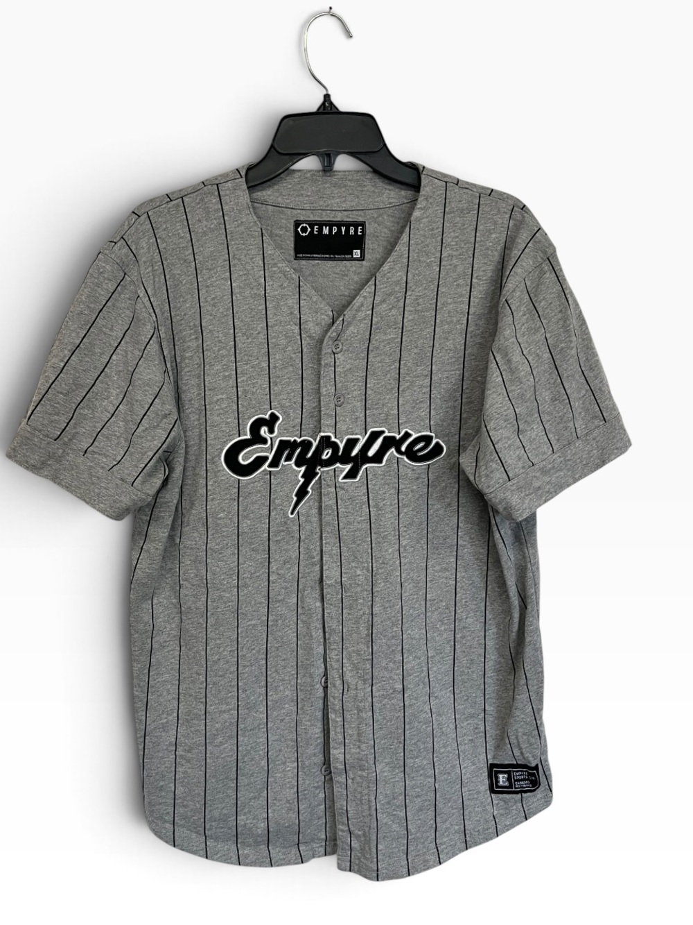 EMPYRE | Gray Black Pinstripe Nens Jersey XL